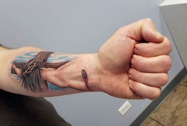 Jesus Tattoo On Wrist