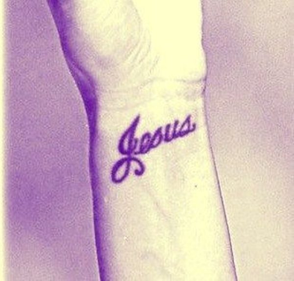 Jesus Word Tattoo