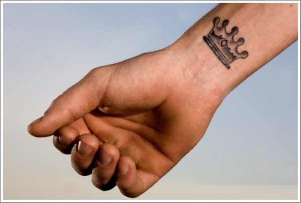 Kings Crown Tattoo On Wrist