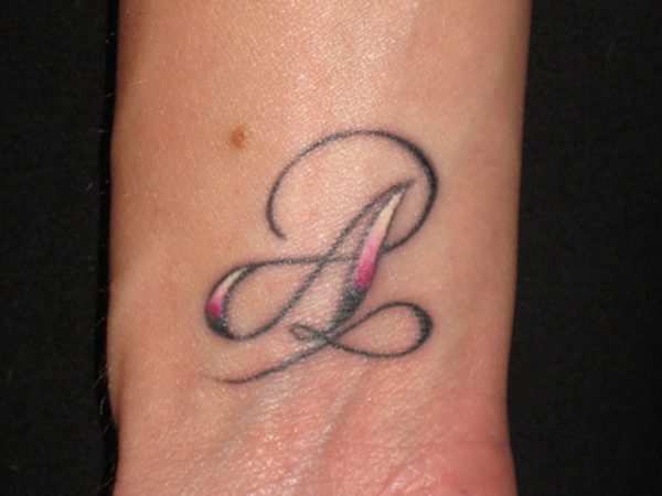 Letter Tattoo On Wrist 