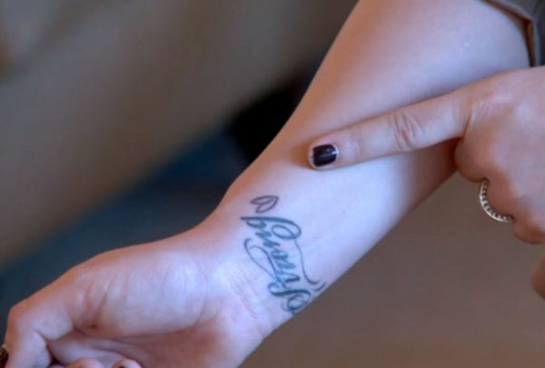 Letter Tattoo On Wrist