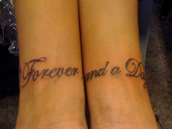 Lettering Tattoo Design On Wrist 