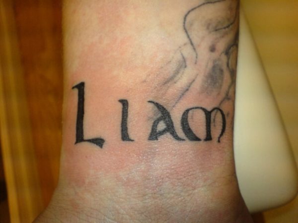 Liem Word Tattoo
