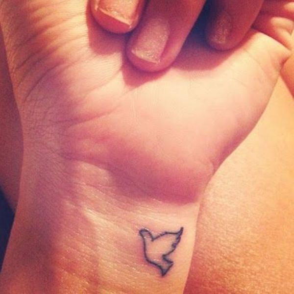 Little Bird Tattoo On Wrist 