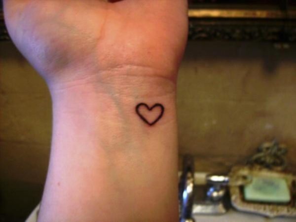 Little Heart Tattoo on Wrist