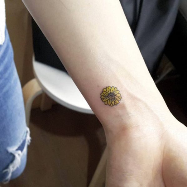 Little Sunflower Tattoo