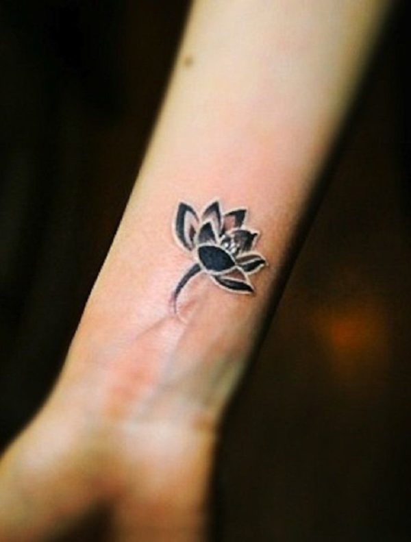 Lotus Flower Tattoos On Wrist