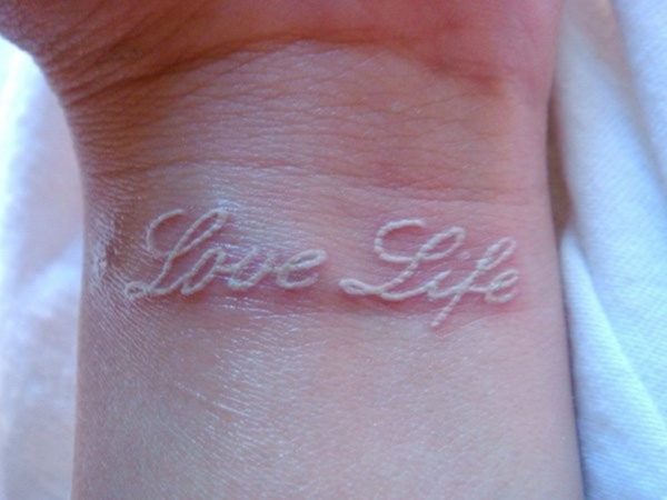 Love Life Word Tattoo