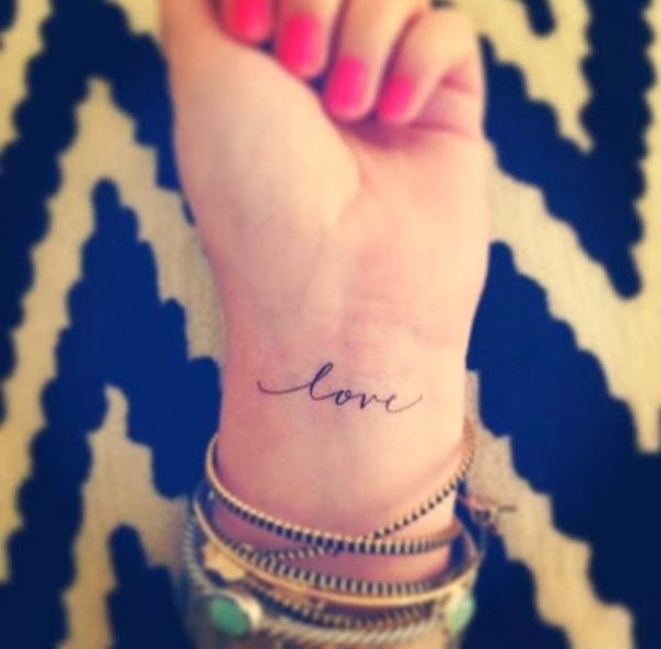 Love Word Tattoo