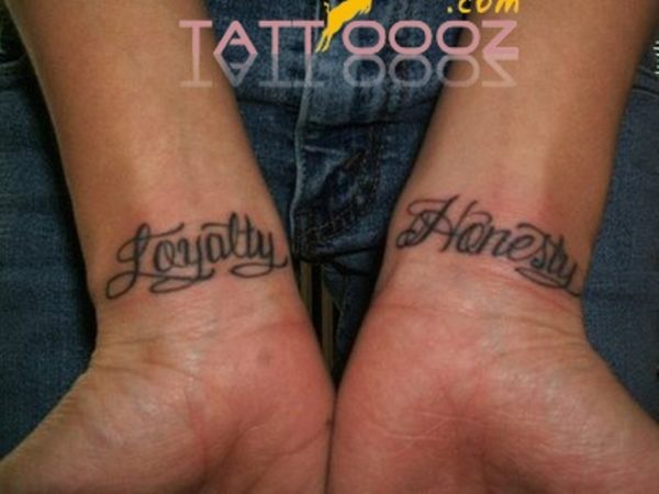 Loyalty Tattoo On Wrist