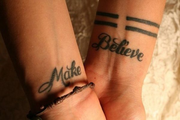 Make Beleive Tattoo On Wrist