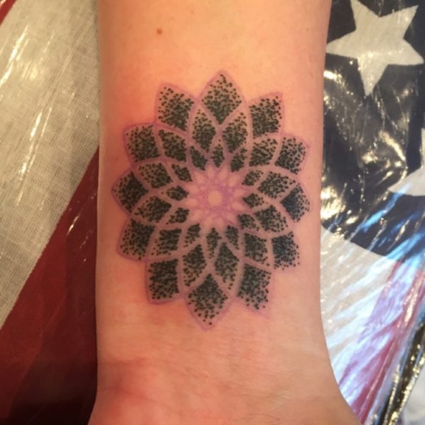 Mandala Tattoo Design On Wrist 