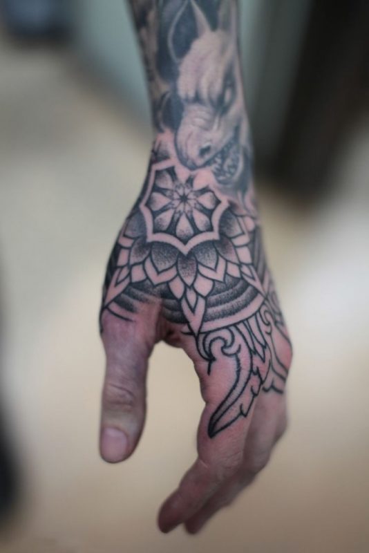 Mandala Wrist Tattoo