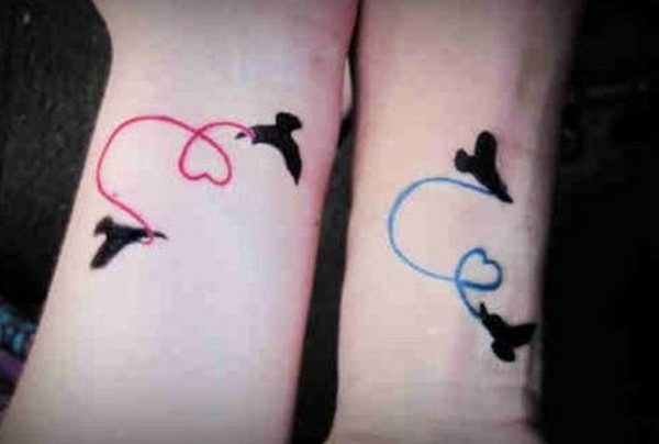 Matching Birds Tattoo