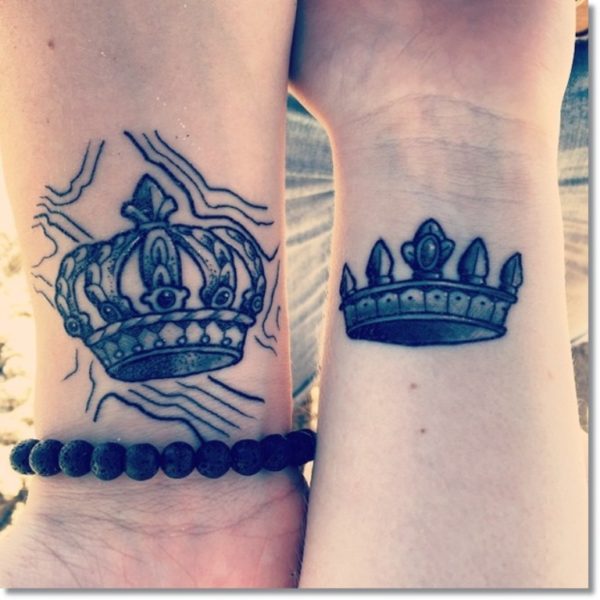 Matching Crown Tattoos