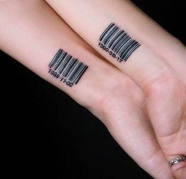 Matching Wrist Tattoo