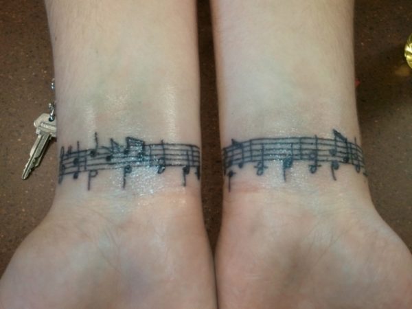 Music Tattoo On Wrist