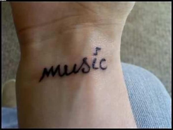 Music Word Tattoo
