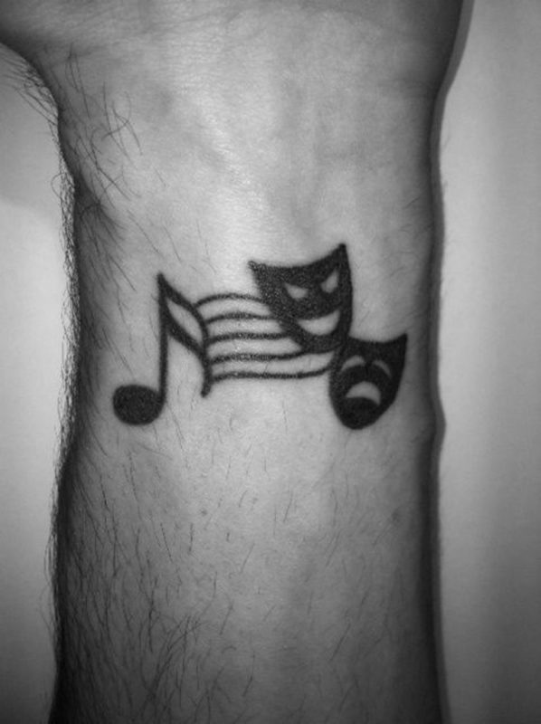 Music Wrist Tattoo