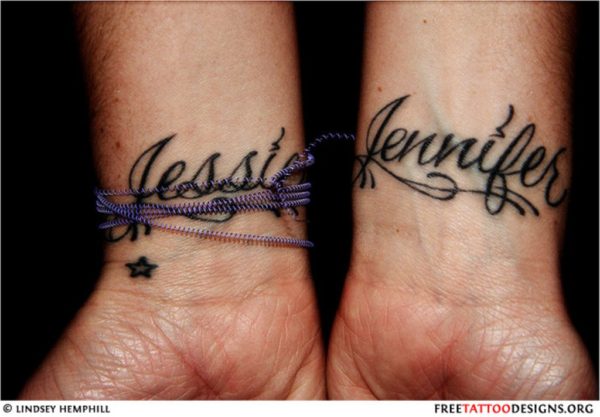 Names Tattoo On Wrists