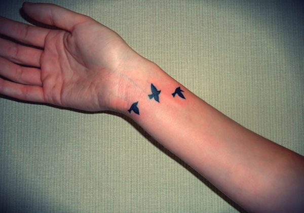 Nice Birds tattoo On Wrist