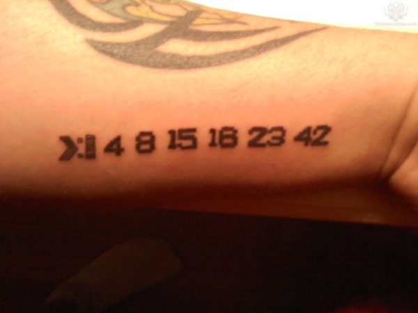 Nice Black Roman Numbers Tattoo