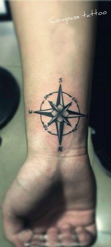 Nice Compass Tattoo