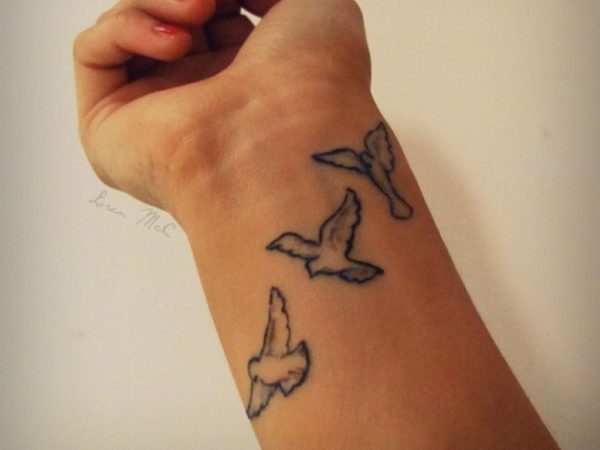 Nice Dove Tattoo Design