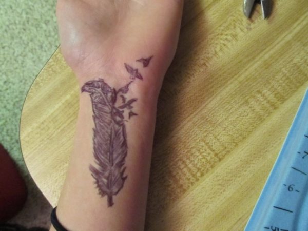 Nice Feather Tattoo