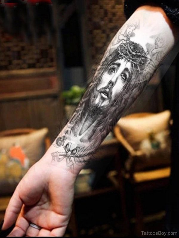 Nice Jesus Tattoo Design