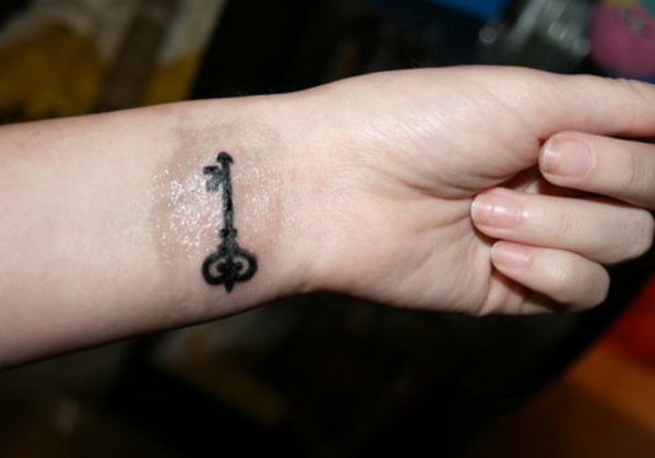 Nice Key Tattoo Design