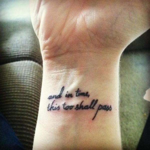 Nice Quotes Tattoo On Wrist Tattoo On Wrist