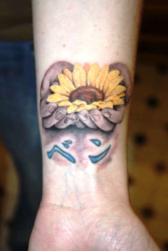 Nice Sunflower Tattoo