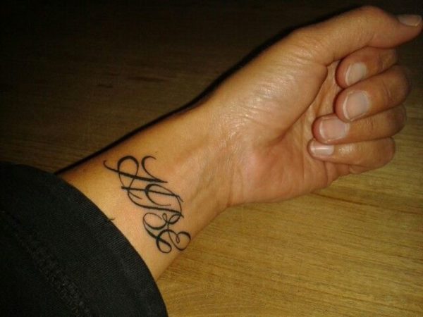 Nice Word Tattoo On Wrist