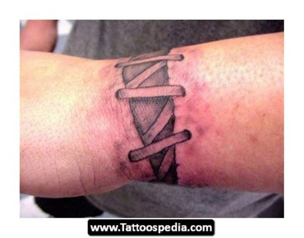 Nice Wrist Band Tattoo