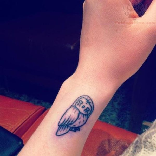 Owl Tattoo On Wrist