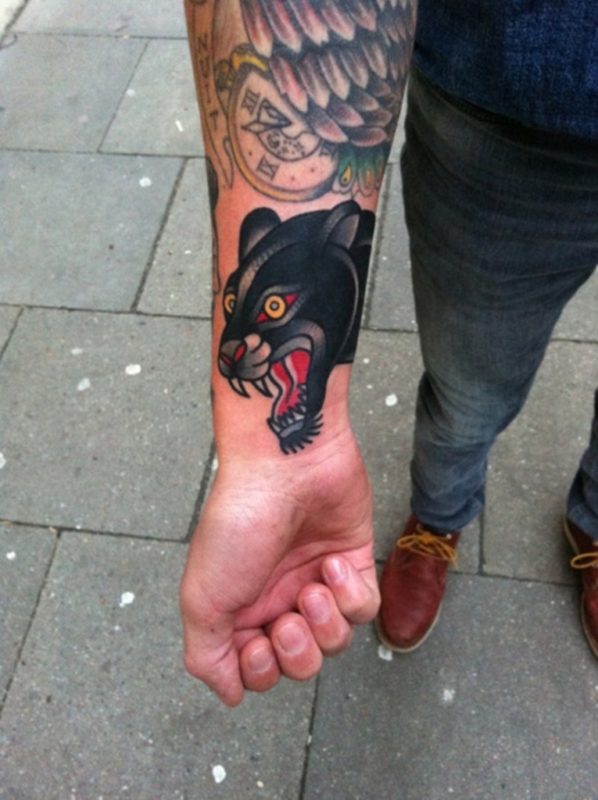 Panther Tattoo On Wrist