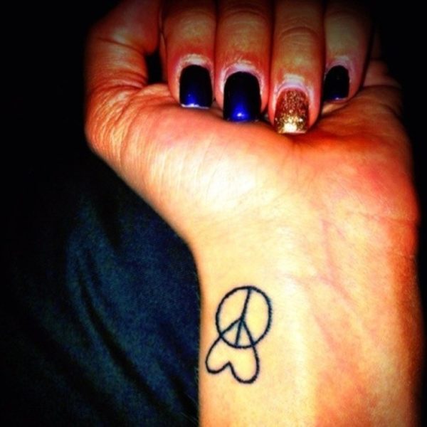 Peace Heart Tattoo 
