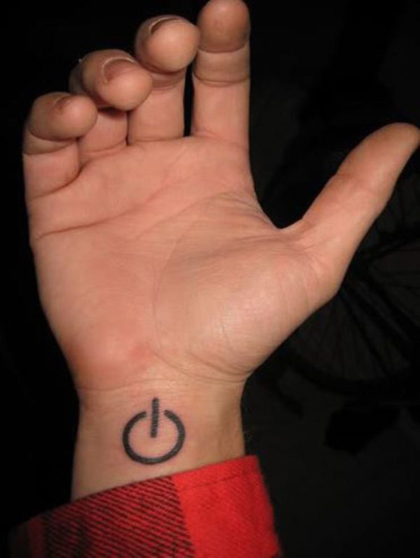 Peace Sign Tattoo On Wrist