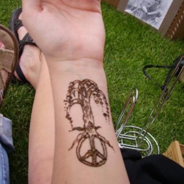 Peace Tree Tattoo 