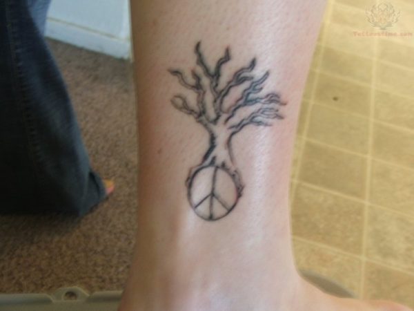 Peace Tree Tattoo