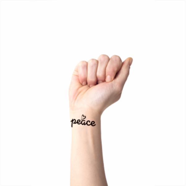 Peace Word Tattoo