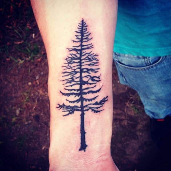 Pine Tree Tattoo