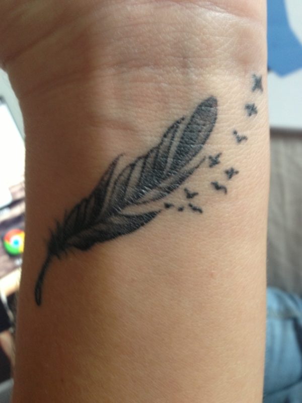 Pretty Feather Tattoo