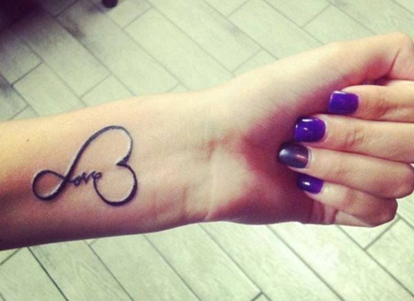 Pretty Love Tattoo On Wrist