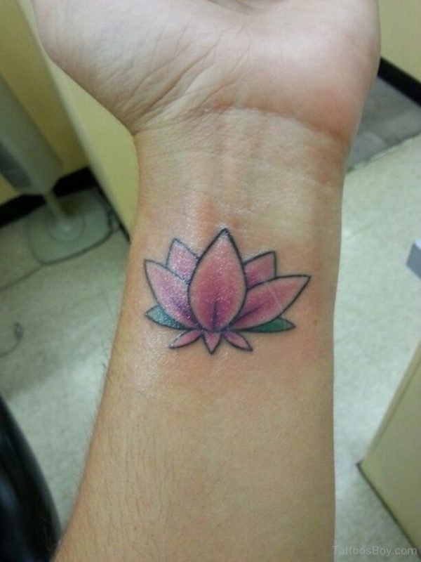 Pretty Pink Lotus Tattoo