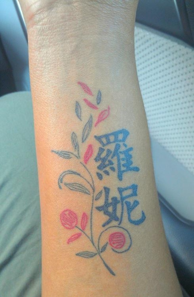 Pretty Word  Wrist Tattoo