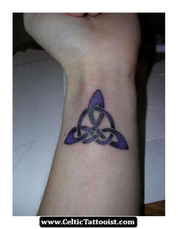 Purple  Celtic knot Tattoo