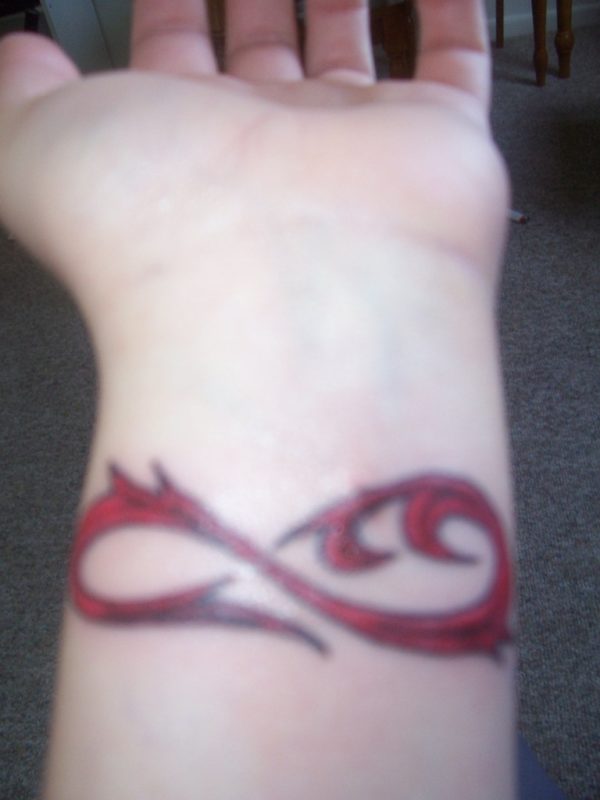 Red Tribal Tattoo