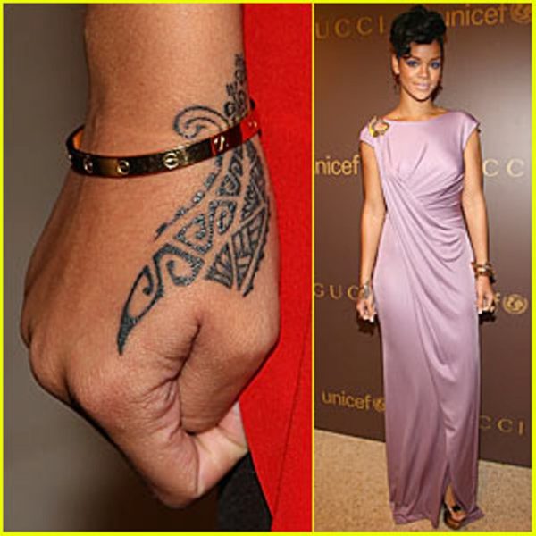 Rihanna Tribal Tattoo